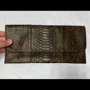 Urban Expressions Faux Snakeskin Clutch